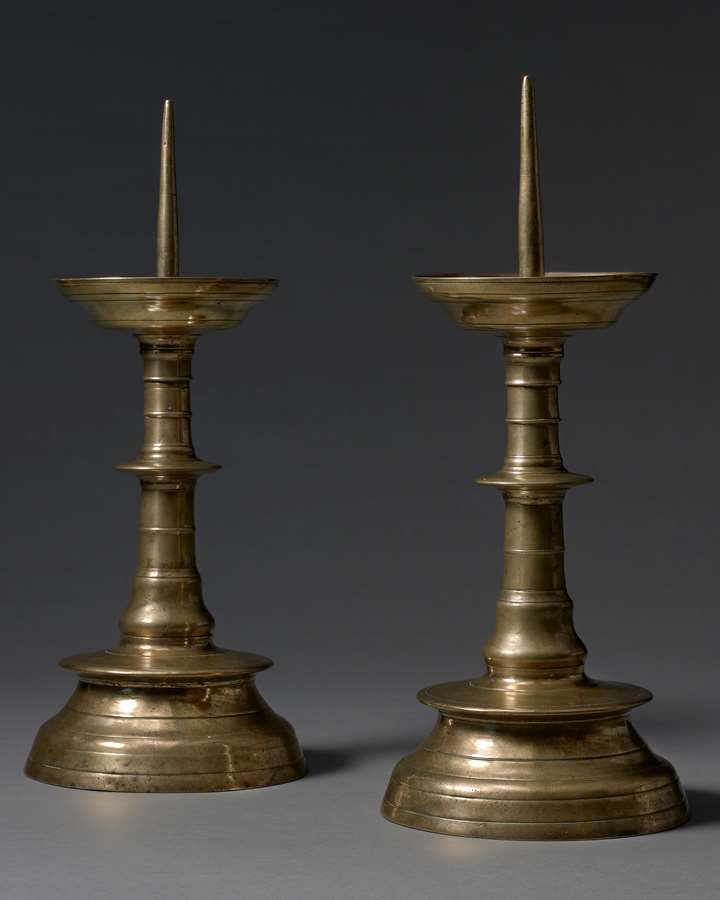 A Pair of Pricket Candlesticks